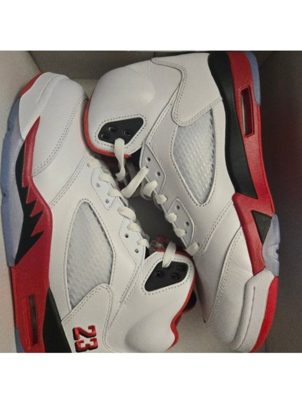 Air Jordan 5 Retro 'Fire Red' Men Size 9 New 052026 - Picture 7 of 8